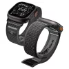 Spigen Athlex Air 2 Apple Watch Ultra 4 / 3 / 2 / 1 / SE / 12 / 11 / 10 / 9 / 8 (44/45/46/49mm) szíj, fekete-szürke