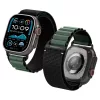 Spigen WBF1 Apple Watch Ultra 4 / 3 / 2 / 1 / SE / 12 / 11 / 10 / 9 / 8 (44/45/46/49mm) szíj, fekete-zöld