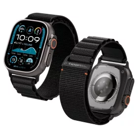   Spigen WBF1 Apple Watch Ultra 4 / 3 / 2 / 1 / SE / 12 / 11 / 10 / 9 / 8 (44/45/46/49mm) szíj, fekete