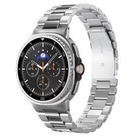   Spigen Modern Fit Samsung Galaxy Watch 8 / Watch 8 Classic (40/44/46mm) szíj, rozsdamentes acél, ezüst