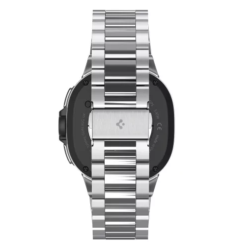 Spigen Modern Fit Samsung Galaxy Watch 8 / Watch 8 Classic (40/44/46mm) szíj, rozsdamentes acél, ezüst