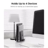 Spigen LD208S4 asztali laptop / iPad / tablet / telefon tartó, fekete