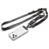 Spigen DA30M univerzális nyakpánt / pánt karabinerrel, Crossbody, fekete
