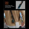 Spigen DA30M univerzális nyakpánt / pánt karabinerrel, Crossbody, fekete