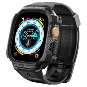   Spigen Rugged Armor Pro Apple Watch Ultra 4 / 3 / 2 / 1 49mm tok / szíj, fekete
