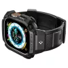 Spigen Rugged Armor Pro Apple Watch Ultra 4 / 3 / 2 / 1 49mm tok / szíj, fekete