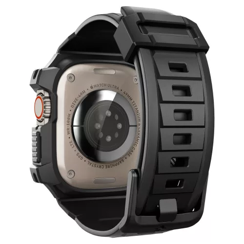 Spigen Rugged Armor Pro Apple Watch Ultra 4 / 3 / 2 / 1 49mm tok / szíj, fekete