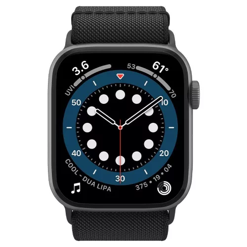 Spigen Fit Lite Apple Watch Ultra 4 / 3 / 2 / 1 / SE / 12 / 11 / 10 / 9 / 8 (44/45/46/49mm) szíj, fekete