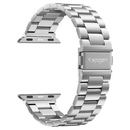 Spigen Modern Fit Apple Watch Ultra 4 / 3 / 2 / 1 / SE / 12 / 11 / 10 / 9 / 8 (44/45/46/49mm) szíj, fém, ezüst