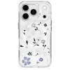 Uniq Coehl Amara Apple iPhone 17 Pro mágneses tok, MagSafe, átlátszó-lila (virág minta)