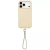 Uniq Coehl Serina Apple iPhone 17 Pro Max mágneses tok, MagSafe, csuklópánttal, bézs