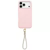 Uniq Coehl Serina Apple iPhone 17 Pro Max mágneses tok, MagSafe, csuklópánttal, rózsaszín-bézs