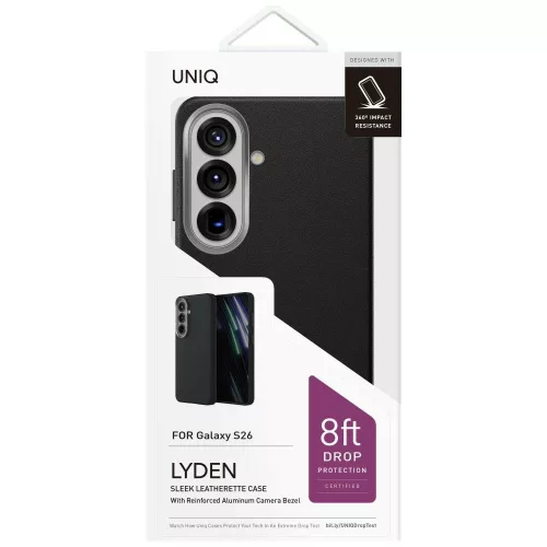 Uniq Lyden Magclick Samsung Galaxy S26 MagSafe tok, Dallas Black, fekete