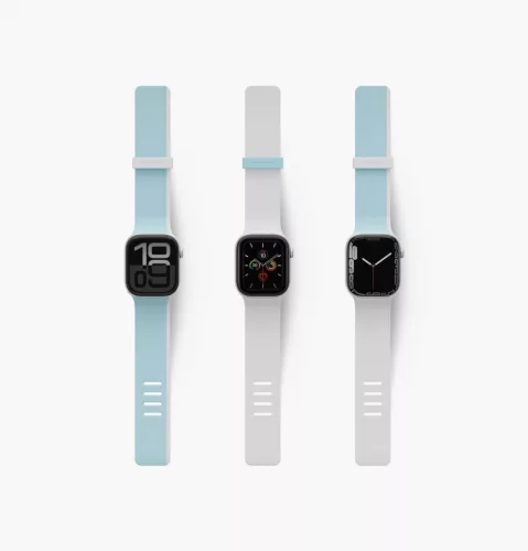 Uniq Revix IV Premium Apple Watch 42/41/40mm mágneses szíj. kék-fehér