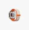 Uniq Revix IV Premium Apple Watch Ultra 4 / 3 / 2 / 1 / SE / 12 / 11 / 10 / 9 / 8 (44/45/46/49mm) mágneses szíj, narancs-szürke
