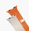 Uniq Revix IV Premium Apple Watch Ultra 4 / 3 / 2 / 1 / SE / 12 / 11 / 10 / 9 / 8 (44/45/46/49mm) mágneses szíj, narancs-szürke