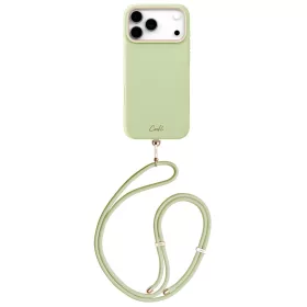   Uniq Coehl Mirelle Apple iPhone 17 Pro mágneses tok, MagSafe, crossbody pánttal, zöld-arany