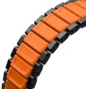 Uniq Strova Flex Apple Watch állítható szíj, 49/46/45/44MM, fém, fekete-narancs