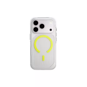   Uniq Combat Active Magclick Apple iPhone 17 Pro MagSafe tok, átlátszó-zöld