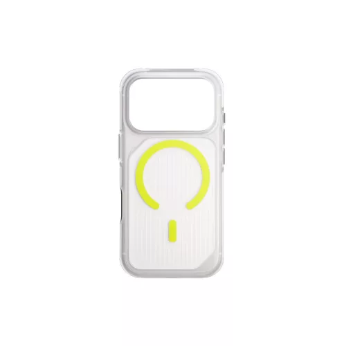 Uniq Combat Active Magclick Apple iPhone 17 Pro MagSafe tok, átlátszó-zöld