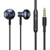 Baseus Encok H19 jack 3.5mm vezetékes mikrofonos fülhallgató, fekete
