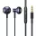 Baseus Encok H19 jack 3.5mm vezetékes mikrofonos fülhallgató, fekete