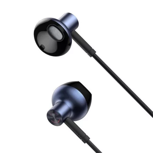 Baseus Encok H19 jack 3.5mm vezetékes mikrofonos fülhallgató, fekete