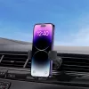 Baseus UltraControl Pro szélvédőre, szellőzőrácsra, műszerfalra rögzíthető, automatikusan záródó autós telefontartó, fekete