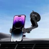 Baseus UltraControl Pro szélvédőre, szellőzőrácsra, műszerfalra rögzíthető, automatikusan záródó autós telefontartó, fekete