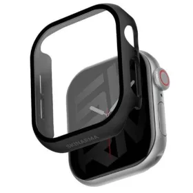   Skinarma Gado Apple Watch 11 / Watch 10 42mm tok, kijelzővédő felülettel, fekete
