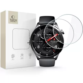   Tech-Protect Glass Fit+ Xiaomi Watch S5 (46mm) tempered glass kijelzővédő fólia csomag (2db)