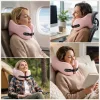 Tech-Protect ComfortRest utazó párna / nyakpárna memóriahabbal, állítható pánttal, rózsaszín
