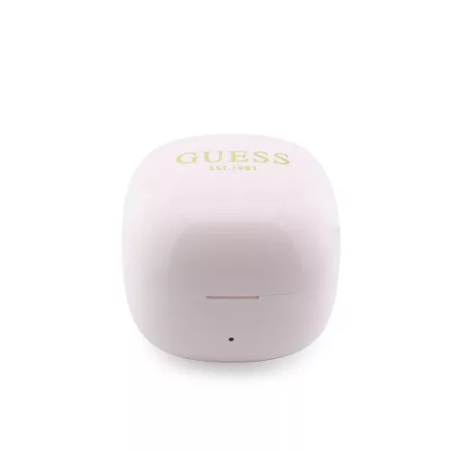 Guess Mini Classic Logo OWS vezeték nélküli bluetooth fülhallgató, rózsaszín