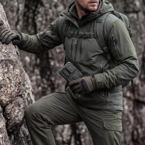 Tech-Protect Kevlar Cam+ Samsung A27 tok kameravédelemmel, kitámasztóval, megerősített sarokkal, fekete