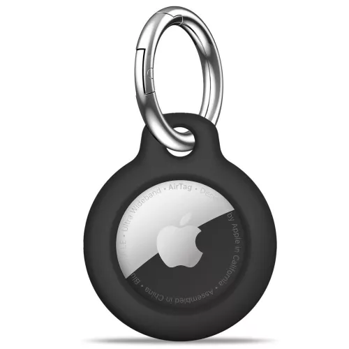 Tech-Protect Rough Apple Airtag / Airtag 2 tok, fekete (2db)