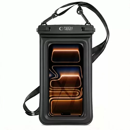 Tech-Protect UWC7 univerzális vízálló telefon tok, 6.9", fekete