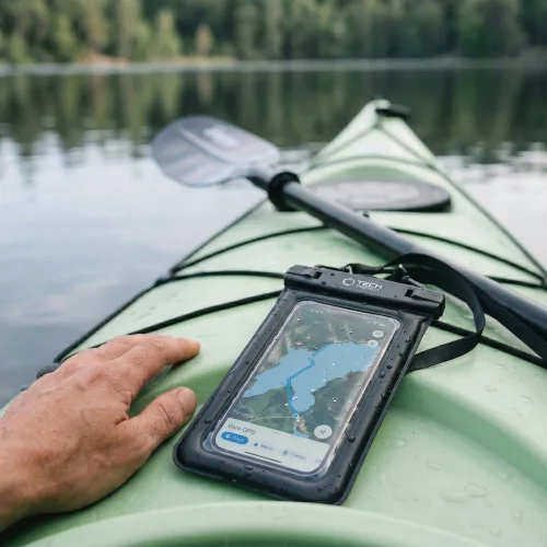 Tech-Protect UWC7 univerzális vízálló telefon tok, 6.9", fekete