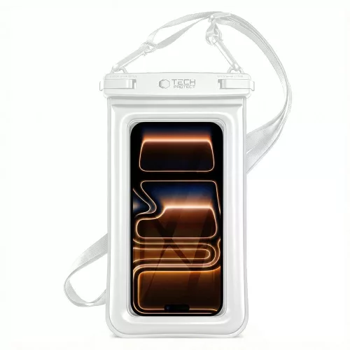 Tech-Protect UWC7 univerzális vízálló telefon tok, 6.9", fehér