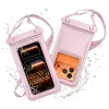 Tech-Protect UWC7 univerzális vízálló telefon tok, 6.9", rózsaszín