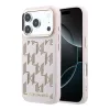 Karl Lagerfeld PU Perforated Monogram Apple iPhone 17 Pro Max mágneses tok, MagSafe, rózsaszín-arany