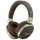 Guess Metal 4G Script Logo vezeték nélküli fejhallgató, bluetooth, ENC, barna-arany