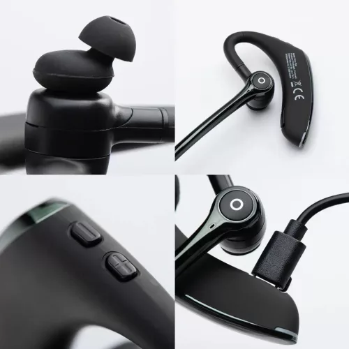 Forcell Orion Plus wireless / bluetooth headset vezetéshez / utazáshoz, ENC, Multipoint, fekete