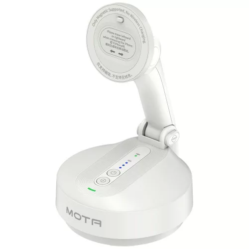 Comitok Mota asztali telefon tartó, iPhone, MagSafe, Tripod, arckövetéssel, fehér