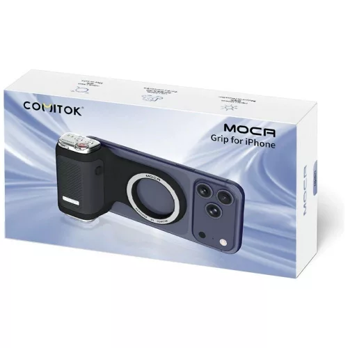 Comitok Moca telefon tartó fényképezéshez, MagSafe, IOS kompatibilis, fekete