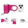 Comitok Moca telefon tartó fényképezéshez, MagSafe, IOS kompatibilis, rózsaszín