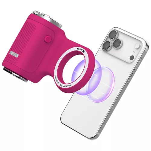 Comitok Moca telefon tartó fényképezéshez, MagSafe, IOS kompatibilis, rózsaszín