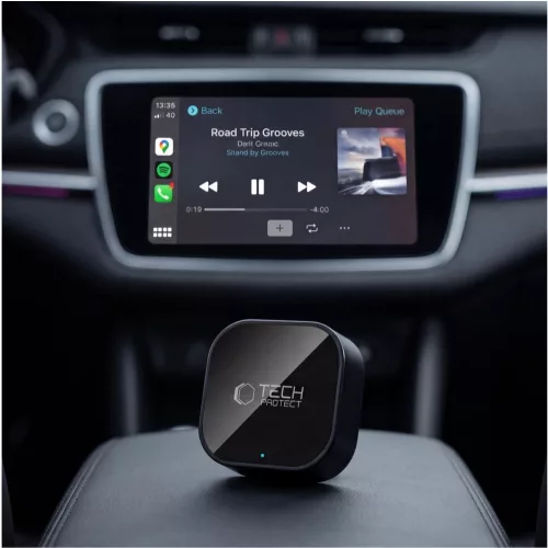 Tech-Protect UItraboost vezeték nélküli adapter Carplay&Android auto, bluetooth 5.4, fekete