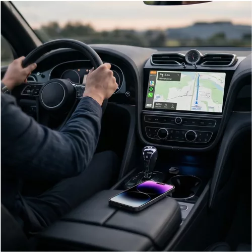 Tech-Protect UItraboost vezeték nélküli adapter Carplay&Android auto, bluetooth 5.4, fekete