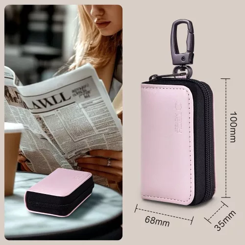 Tech-Protect KLR300 RFID blokkoló tartó / táska, rózsaszín (autó kulcshoz)