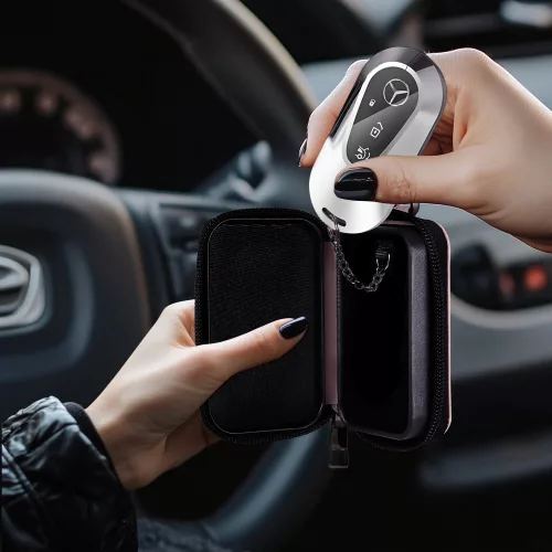 Tech-Protect KLR300 RFID blokkoló tartó / táska, rózsaszín (autó kulcshoz)